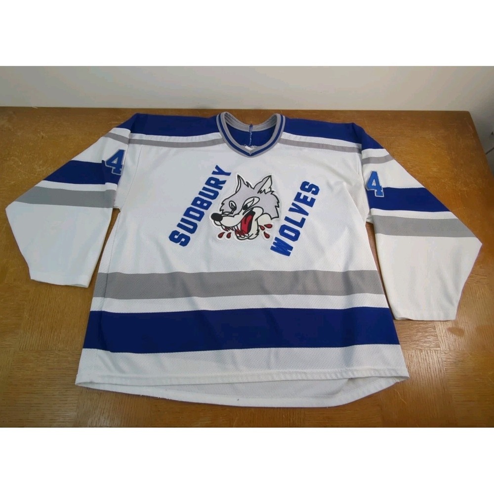Vintage Hockey Jersey Sudbury Wolves Ohl Maska Air Knit Sz XXL
